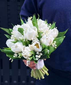 Muguet Wedding – Bó Hoa Cưới Linh Lan Mix Tulip Cao Cấp | Hoa Hoa Lá Lá