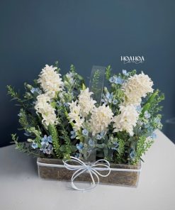 Alternative view of Ivory Bloom – Giỏ Hoa Dạ Lan Hương Tặng Người Yêu | Hoa Hoa Lá Lá