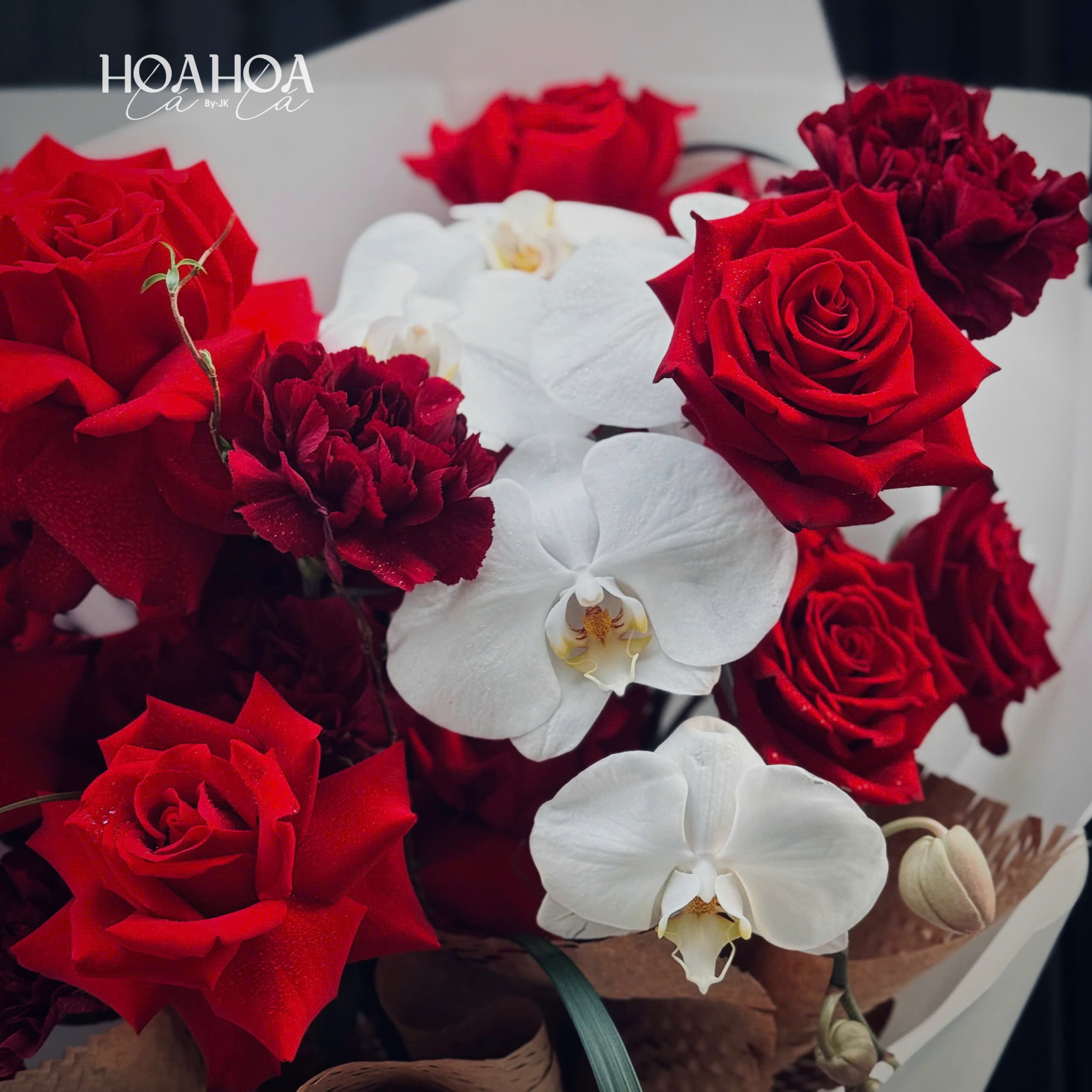 A Love Written in Velvet - Bó Hoa Hồng Nhung Mix Lan Hồ Điệp | Hoa Hoa Lá Lá 3 A Love Written in Velvet - Bó Hoa Hồng Nhung Mix Lan Hồ Điệp | Hoa Hoa Lá Lá - Ảnh 3