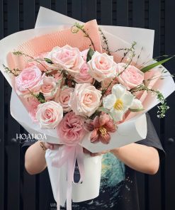 Sweet Bloom – Bó Hoa Hồng Ohara Mix Tulip | Hoa Hoa Lá Lá