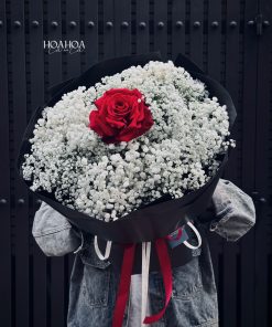 Only You – Bó Hoa Baby Trắng Mix Hồng Ecuador | Hoa Hoa Lá Lá