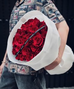 Scarlet Love – Bó Hoa Hồng Nhung Cao Cấp | Hoa Hoa Lá Lá